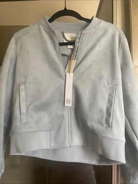 House of Harlow 1960 Light Blue Bomber Jacket